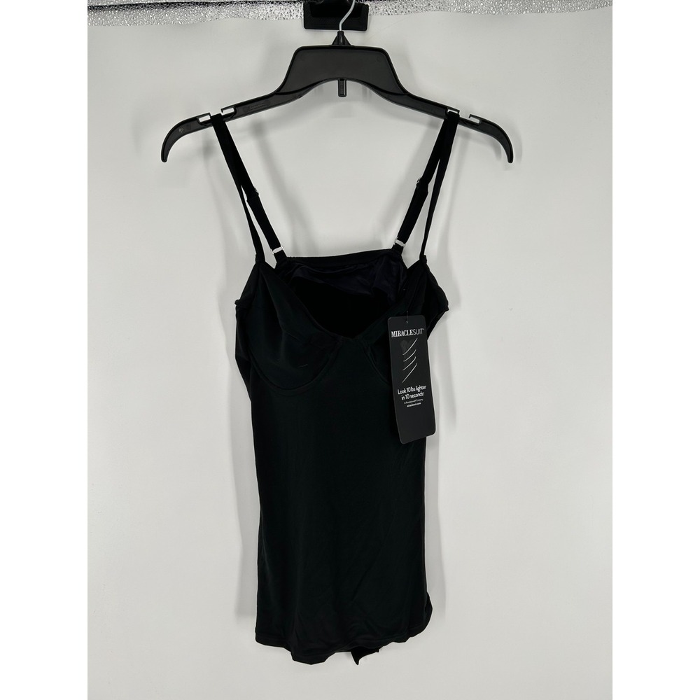 Miraclesuit Love Knot Underwire Swimwear‎ Women's 10 Black Sleeveless CS6523047